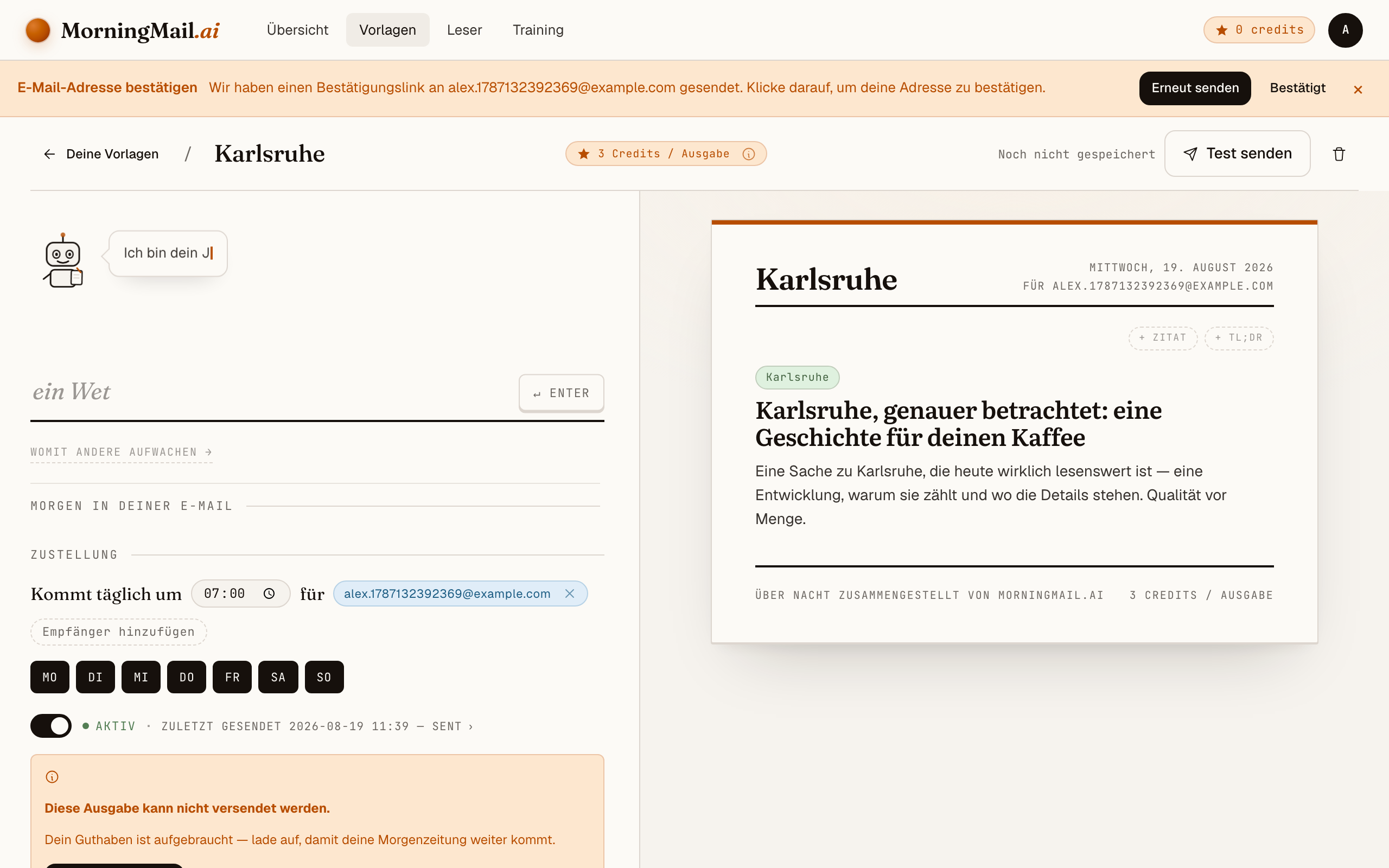Danach: die Uhrzeit, die Tage, die Leser:innen