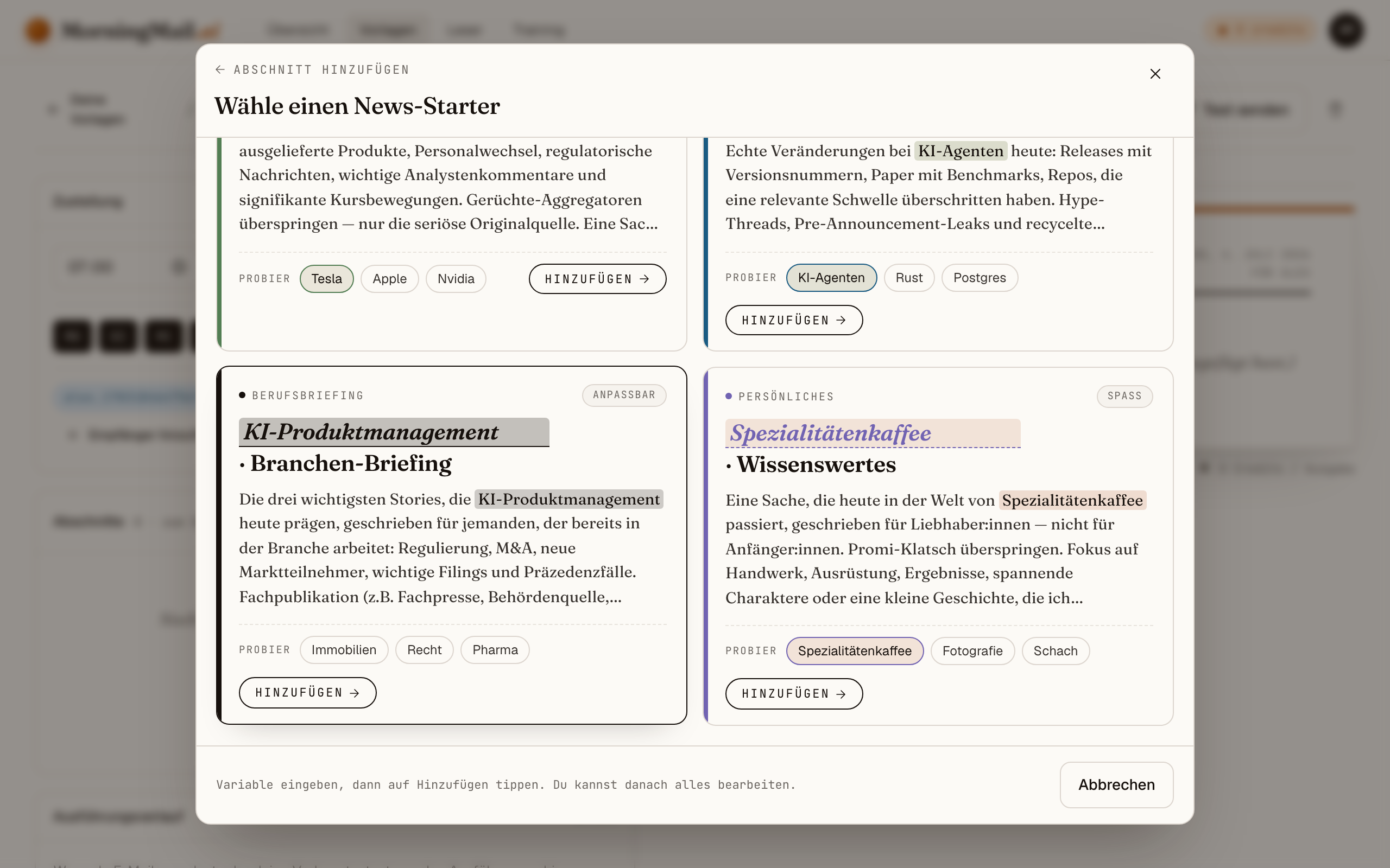 Mach es zu deinem: KI-Produktmanagement