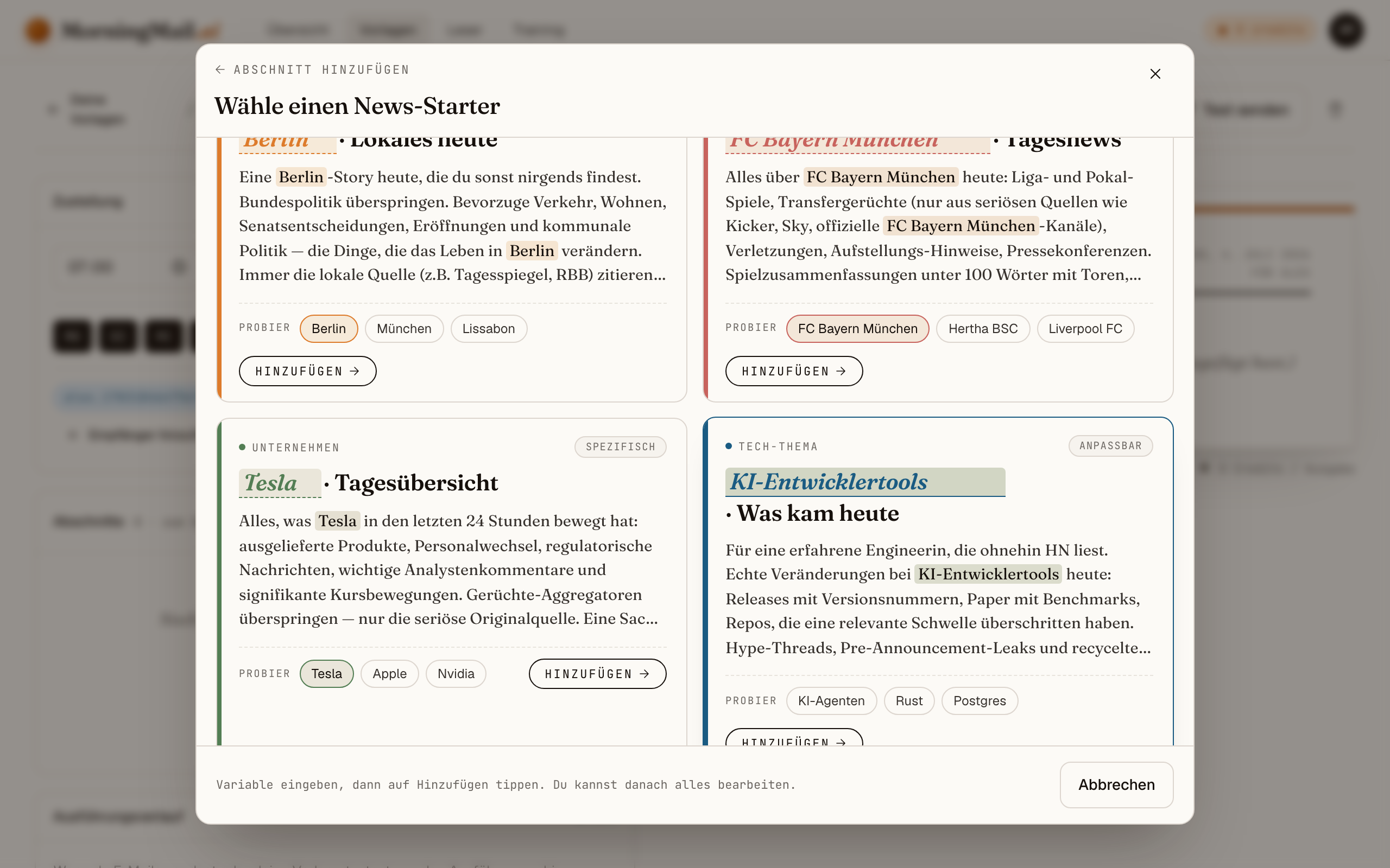 Mach es zu deinem: KI-Entwicklertools