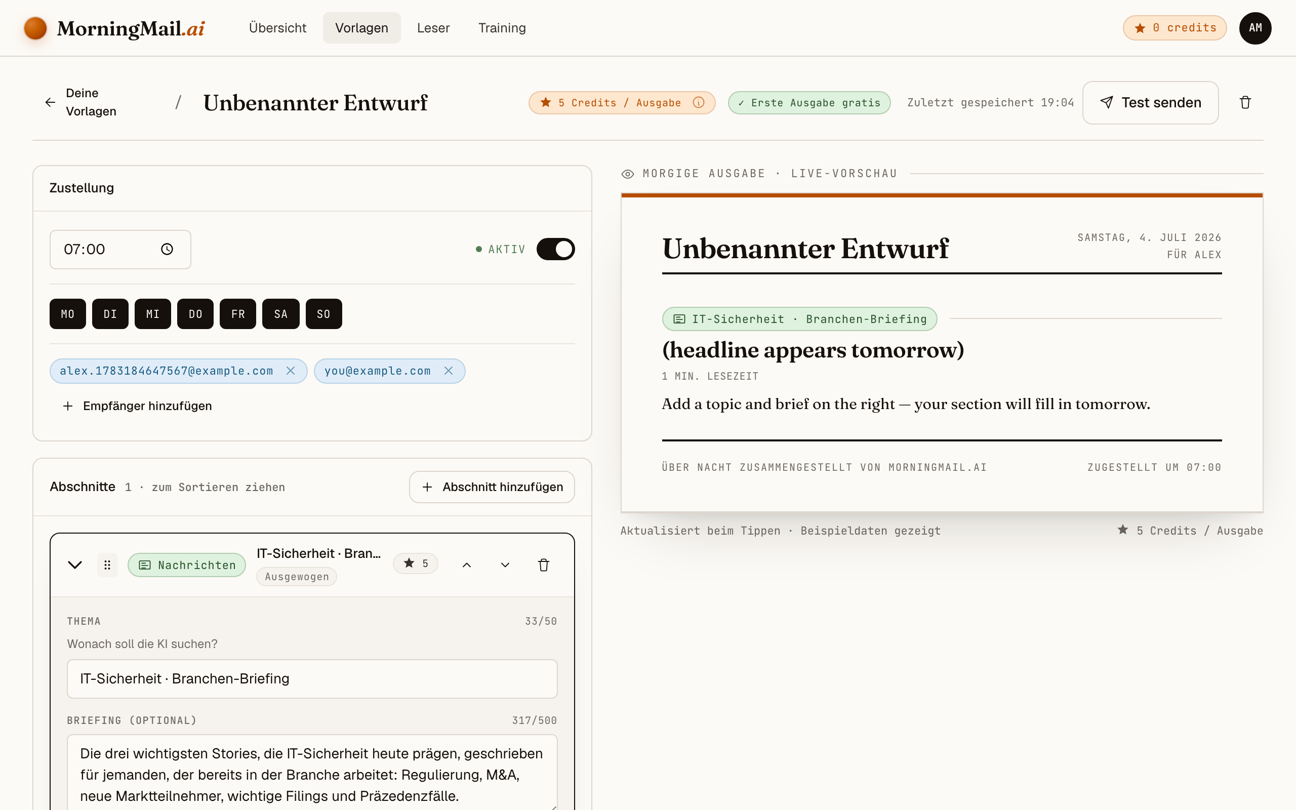 IT-Sicherheits-News täglich per E-Mail — Signal statt Vendor-Marketing — IT-Sicherheit · Branchen-Briefing