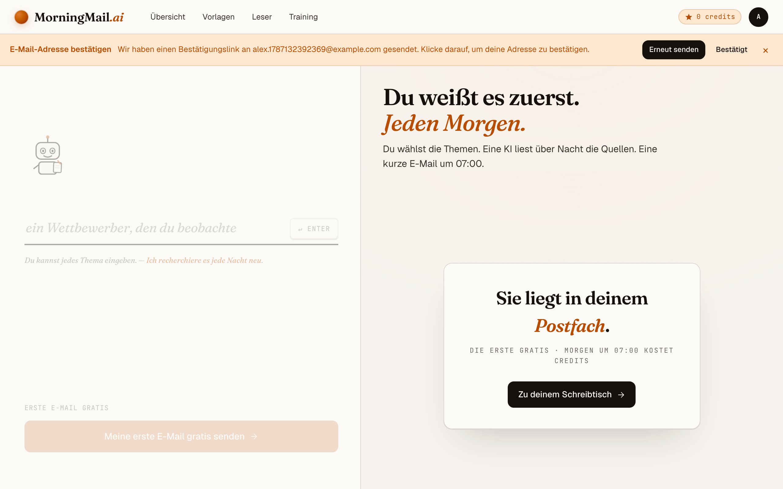 Zusehen, wie sie geschrieben wird