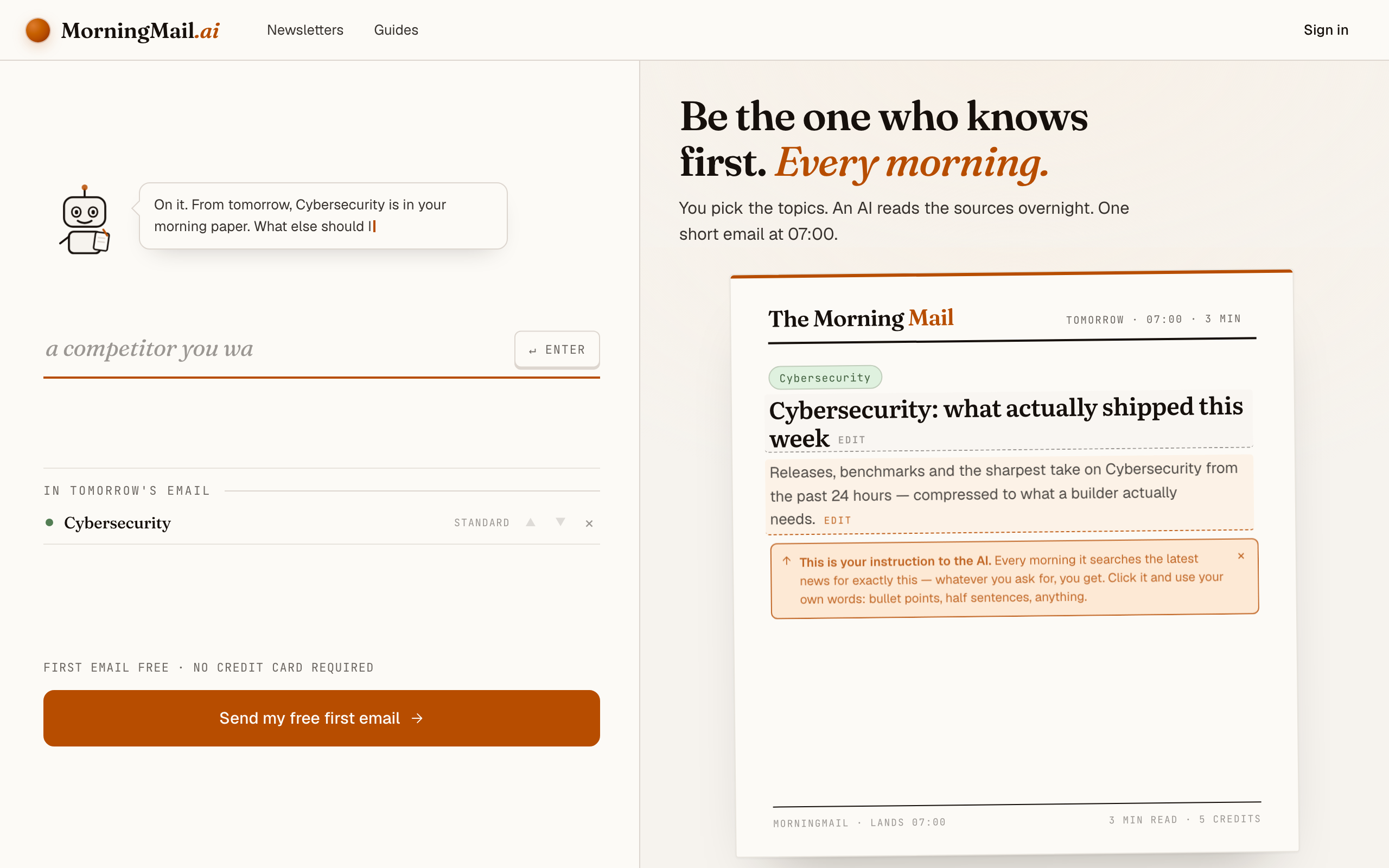How to Get Daily Cybersecurity News in Your Inbox — Signal, Not Vendor Pitches — Cybersecurity · Industry brief